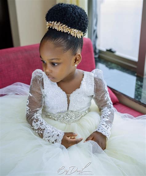Image: Shutterstock. . Little girl wedding hairstyles black